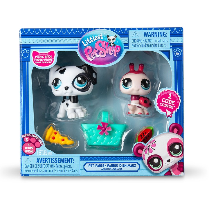 Szett 2 Littlest Pet Shop Allat figuraval Aranyos piknik
