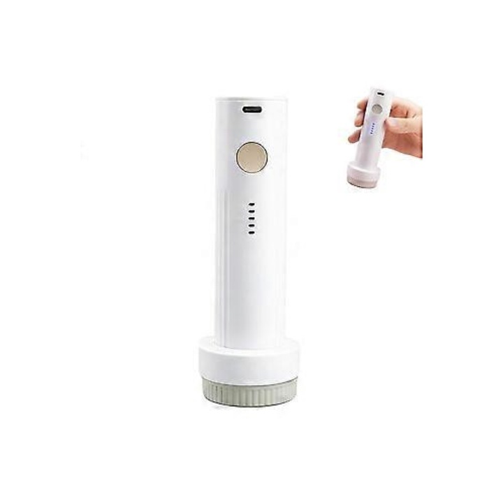 Pompa vacuum electrica portabila 1500mAh, fara fir, USB-C, alb, 14xOcm