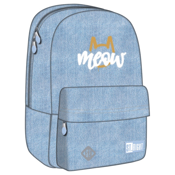 Rucsac St.Right Meow Mood BP33, Impermeabil, 16l, 40x31x17 cm