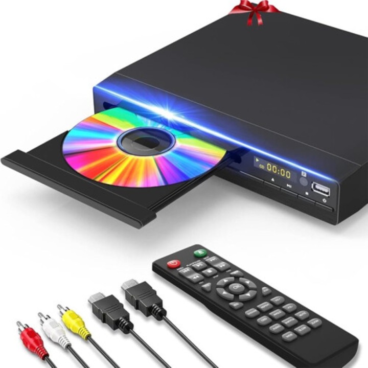 DVD рекордер плейър за телевизор, HD 1080p, USB, EU щепсел