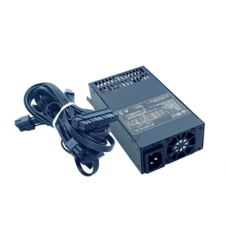 PC tápegység 400W moduláris FLEX, 1U, fekete