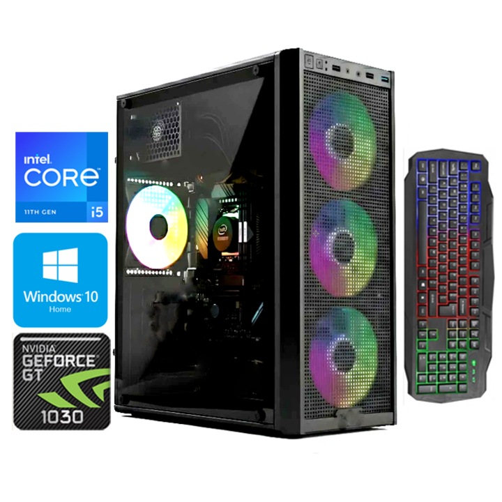PC Gaming JUNIOR OK 3-7 Ani Intel ® I5 4570, Video NVidia® GForce GT 1030 DDR5, 16 GB RAM, 500GB Hdd, opt