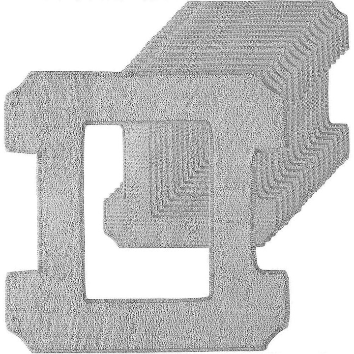 Lavete microfibra pentru robot de curatat geamuri, set 16 bucati, gri, 26x26cm