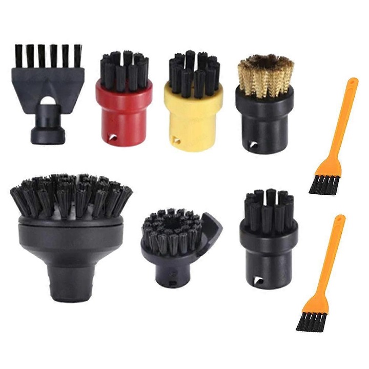 Set 9 piese perii de schimb pentru motor cu aburi, compatibil Karcher SG 4/2 si SG 4, plastic