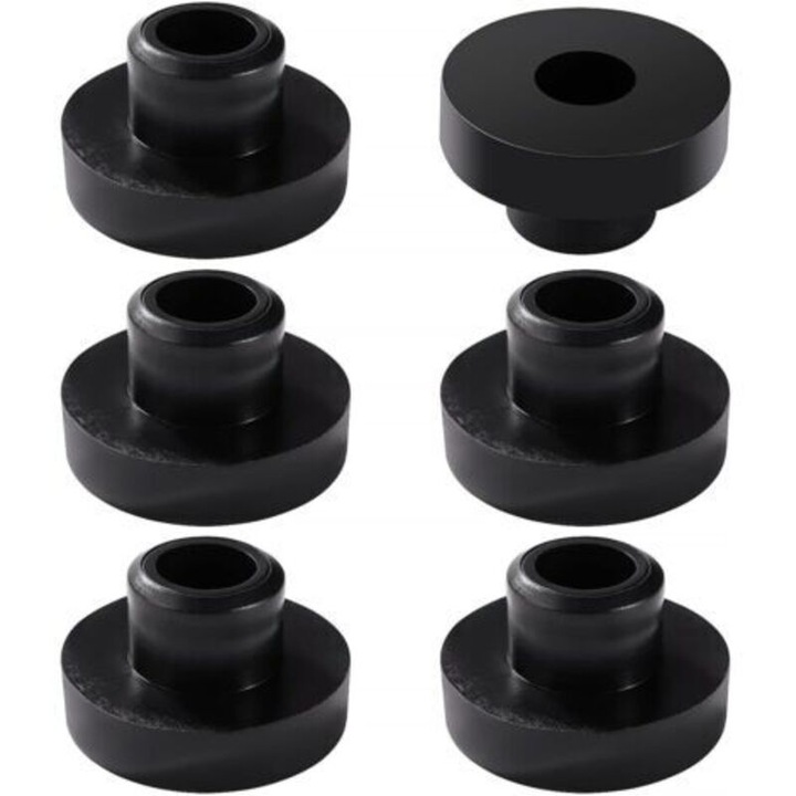 Set 6 garnituri rezervor carburant cauciuc negru 9.5x27x15.9mm