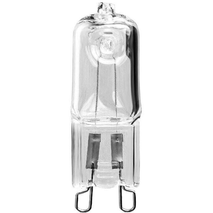 Халогенни крушки G9, 40W, 45x13x7mm, комплект 4 бр., топло жълто