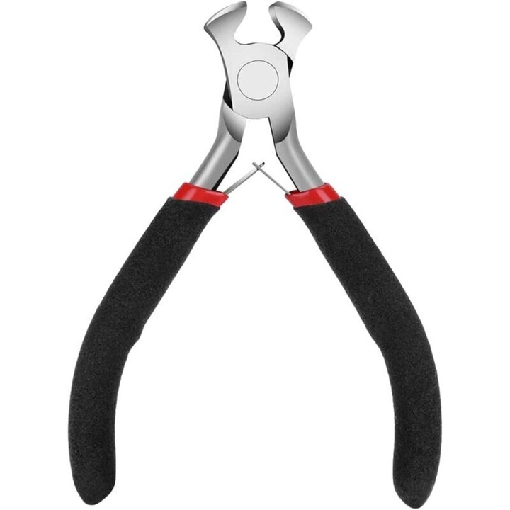 Hegyescsőrű fogó 10cm #45 acél ergonomikus multifunkcionális
