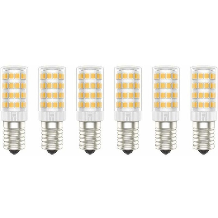 E14 LED izzók 5W 300lm meleg fehér 6 db-os szett 30x60mm