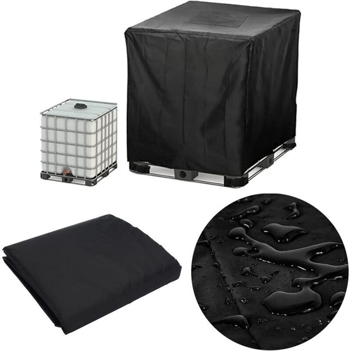 Capac rezervor apa 1000L, Oxford 420D, rezistent apa si soare, 116x100x120cm