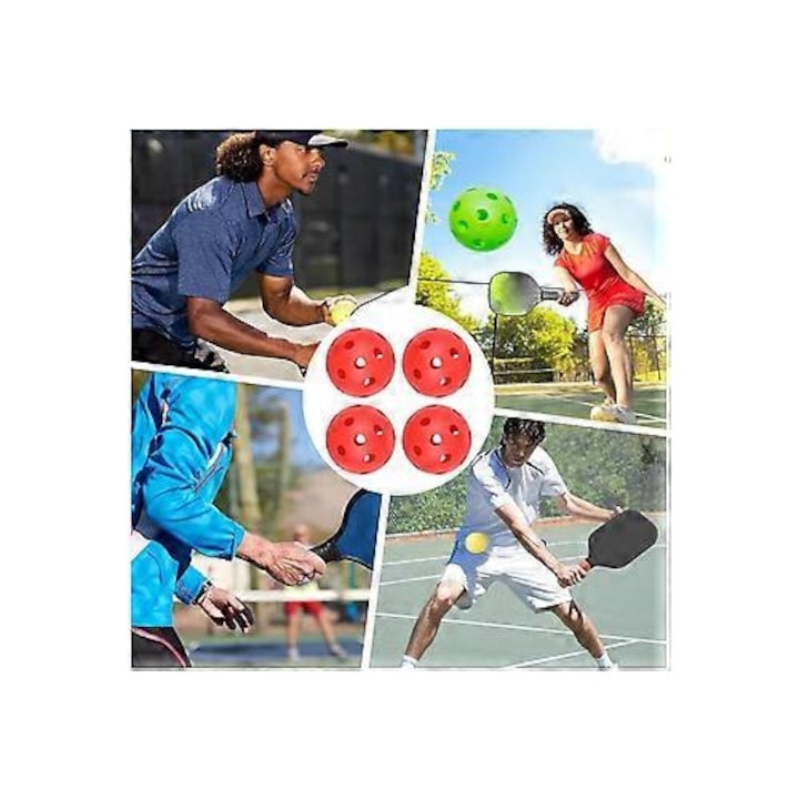 Többfunkciós sportlabda 72mm 26 lyuk piros PVC