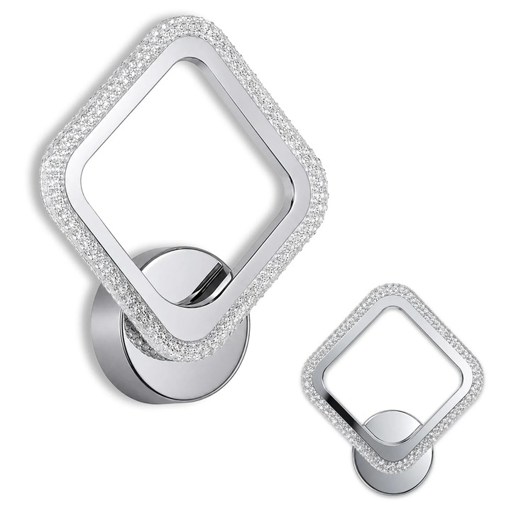 Toolight fali lámpa LHJ125-W króm, 4,1x25,5x27,5cm