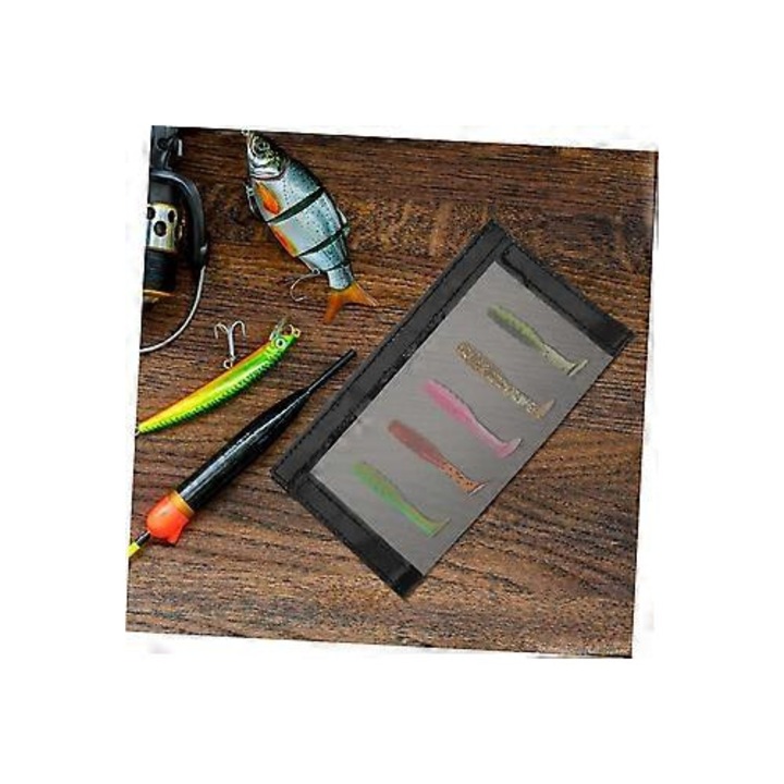 Set organizator pescuit, 4 piese, transparent, PVC, 30x20x10cm