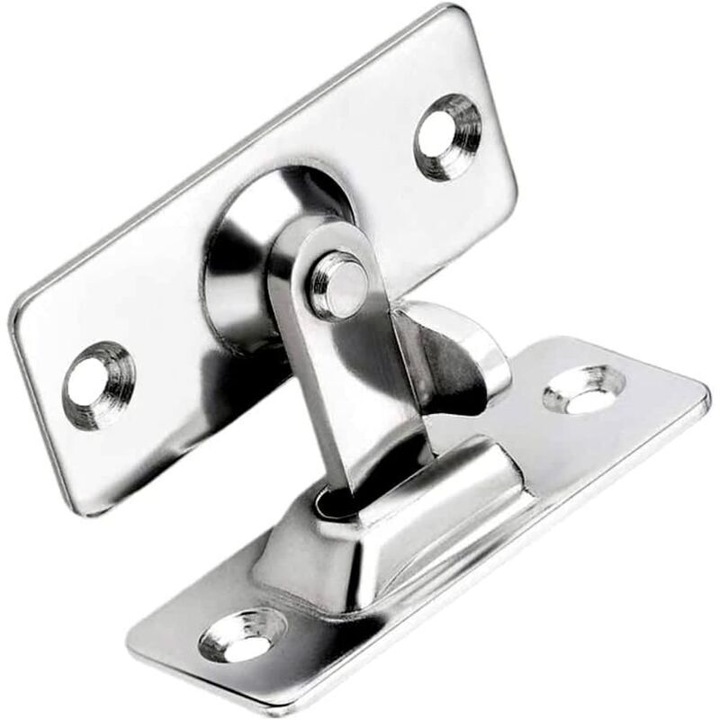 Zavor glisant, unghi 90 grade, otel inoxidabil, argintiu