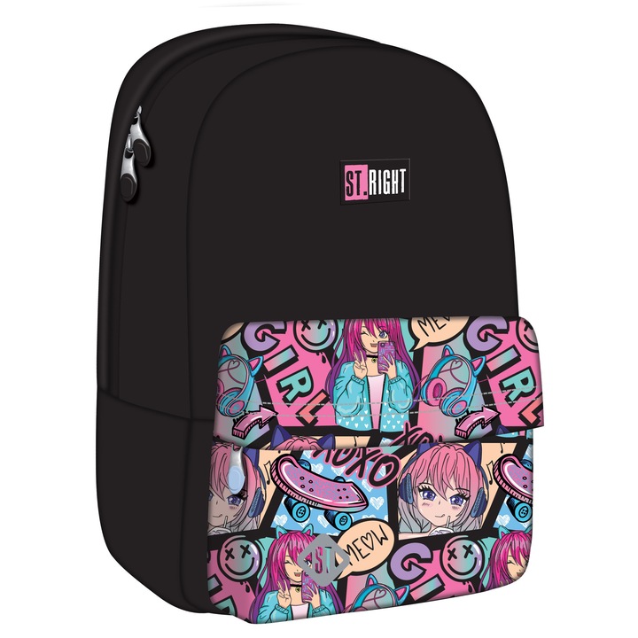 Rucsac St.Right BP33 Manga Girl, Impermeabil, 16l, 40x31x17 cm