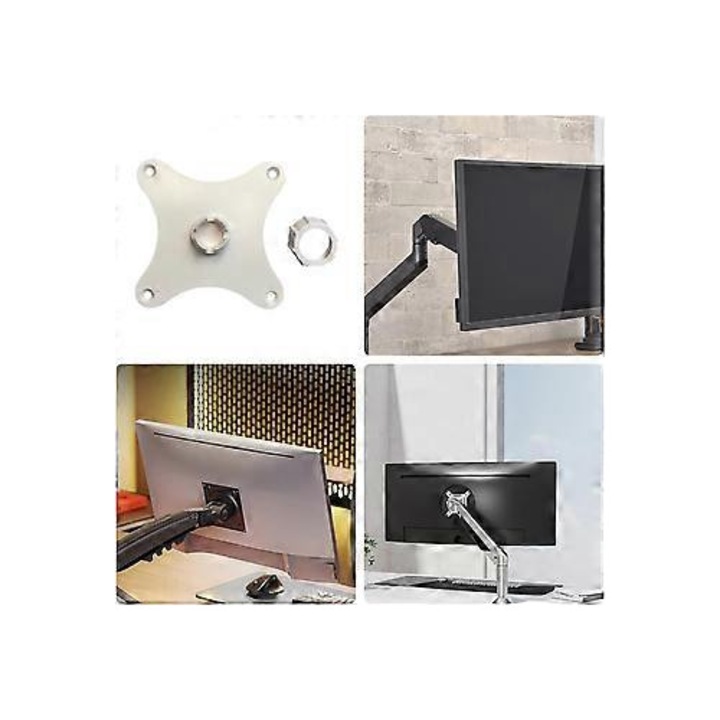 Adaptor suport monitor alb 75mm 17mm bila reglabila