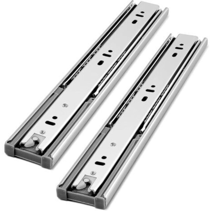 Sine sertar 40x4cm, otel, inchidere silentioasa, set 2 piese