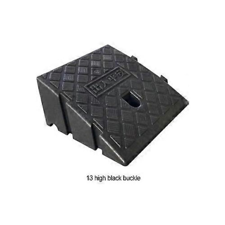 Rampa mobila din plastic durabil, antiderapanta, usoara, pentru praguri, 60x20x10cm