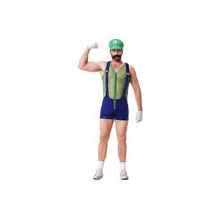 Costum cosplay Fortnite Tomato Head, poliester, negru, 110-180 cm