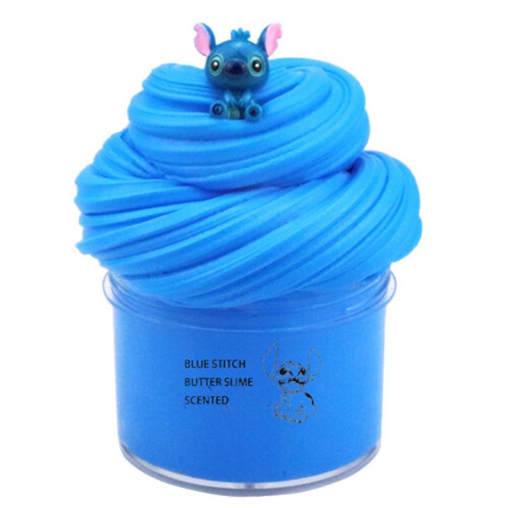 Set slime albastru multicolor pentru copii jucarie antistres