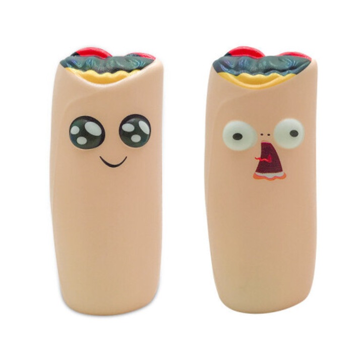 2 db interaktív gyermekjáték készlet OEN burrito squishy stresszoldó többszínű