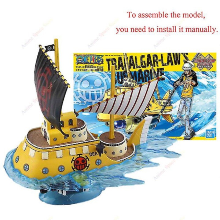 Аниме фигурка One Piece, пиратска лодка, 18см, многоцветна