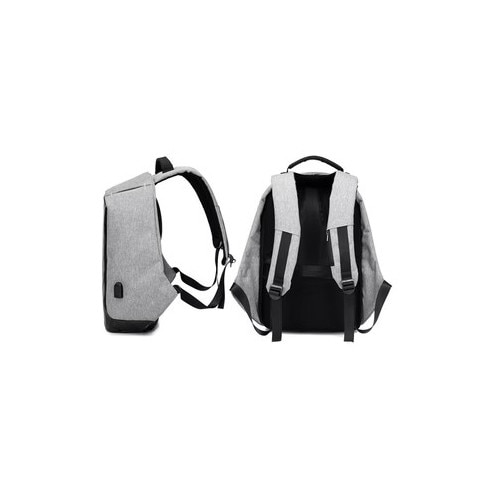 Rucsac antifurt albastru pentru laptop 15.6", impermeabil, port USB, compartiment securizat, multifunctional pentru scoala, birou si calatorii