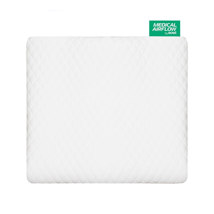 Калъфка за възглавница Bowi 60x50см антибактериална сребърна, хипоалергенна топло бяла