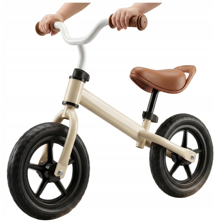 Bicicleta echilibru Moo Tumi 12 inch reglabila bej 2,5kg