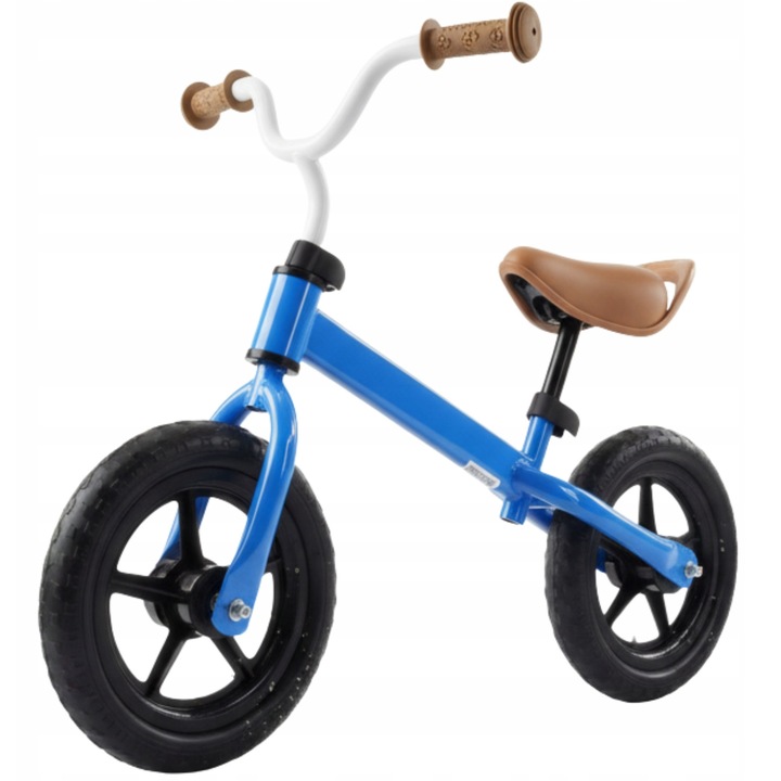 Bicicleta echilibru Moo Tumi 12 inch usoara albastru reglabil 2,5 kg