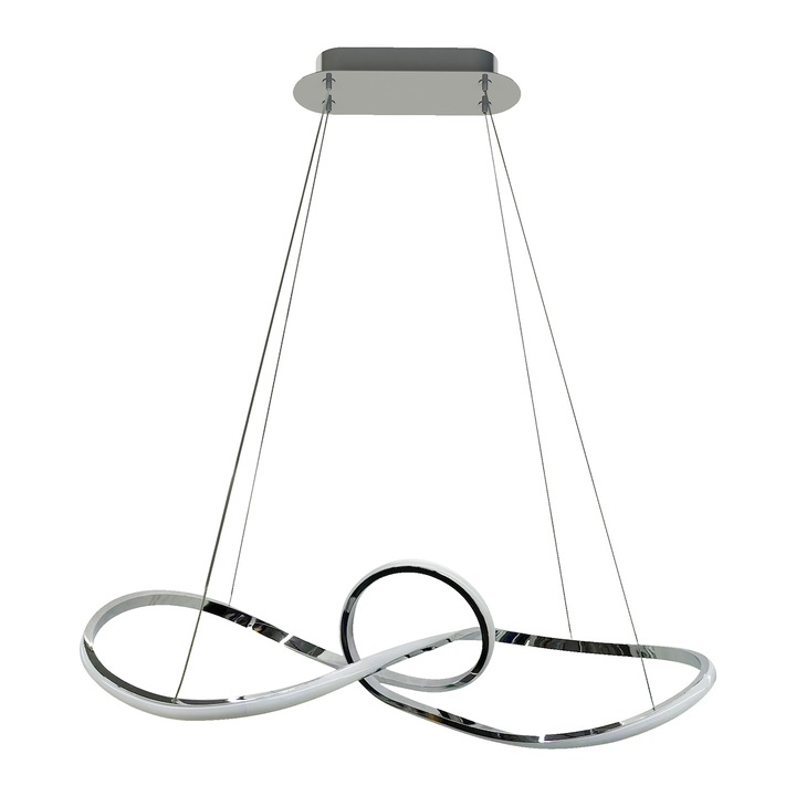 Milagro Marco Chrome függőlámpa, fekete, 42W LED