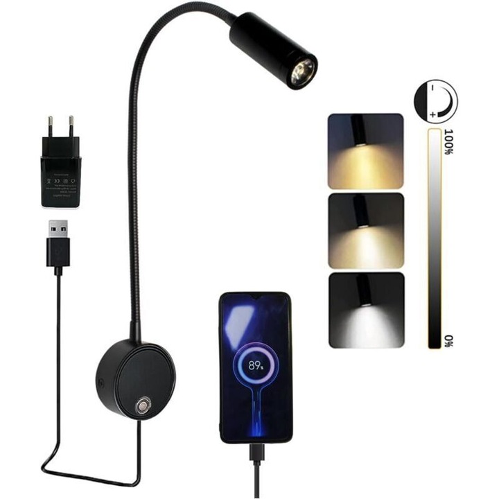 Lampa antitantari ultrasonica, LED, alb, oval, portabila, silentioasa