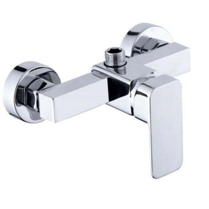 Fali zuhanycsaptelep, sárgaréz, krómozott, 150mm, 1/2"
