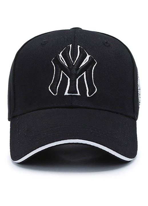 Állítható New York Yankees baseball sapka, hímzett, fekete