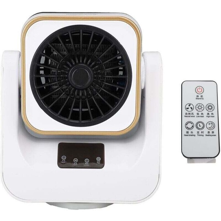 Aeroterma portabila 2-in-1, 1000W, LED digital, reglabila, 30x compact