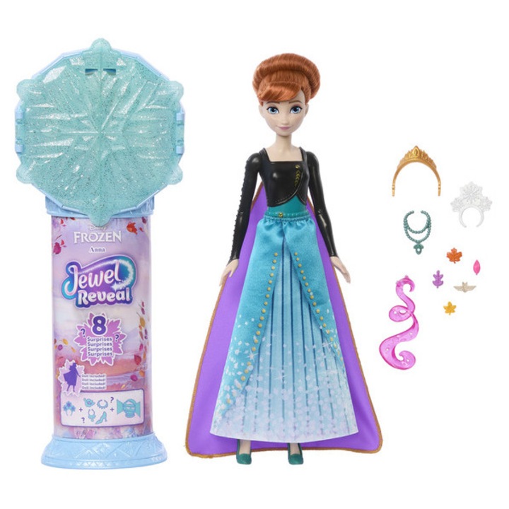 Замързналото кралство - Изненада с ледени кристали, Mattel, кукла, 3 години, пластмаса
