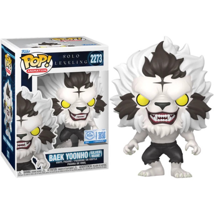 Funko Pop! Figura Baek Yoonho (Silver Mane) 2273 Solo Leveling, vinil, többszínű