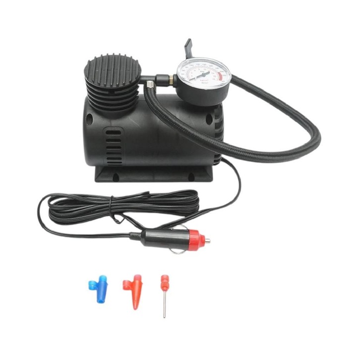Compresor aer umflat roti 12V, 250PSI, cablu 2.8m pentru priza bricheta
