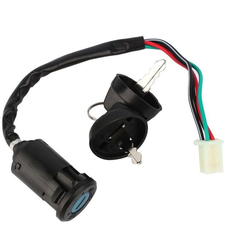 Comutator cheie pornire ATV 4 fire rezistent apa pentru 50cc-125cc, negru