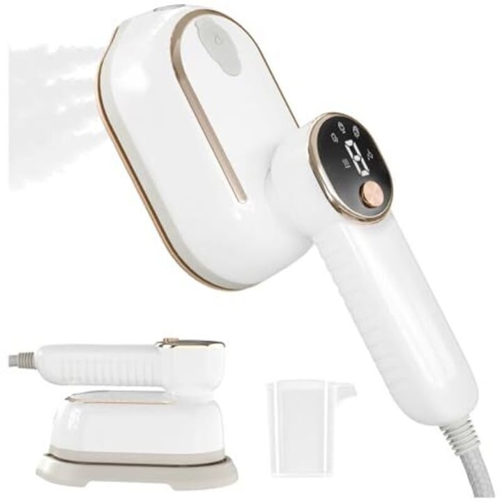 Fier de calcat 2in1, 1200W, abur, LCD, ceramic, 150ml, 0.7kg