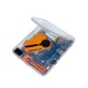 Hordozható CD lejátszó, kompakt, Bluetooth, átlátszó, 13.8x16.5x2.5cm