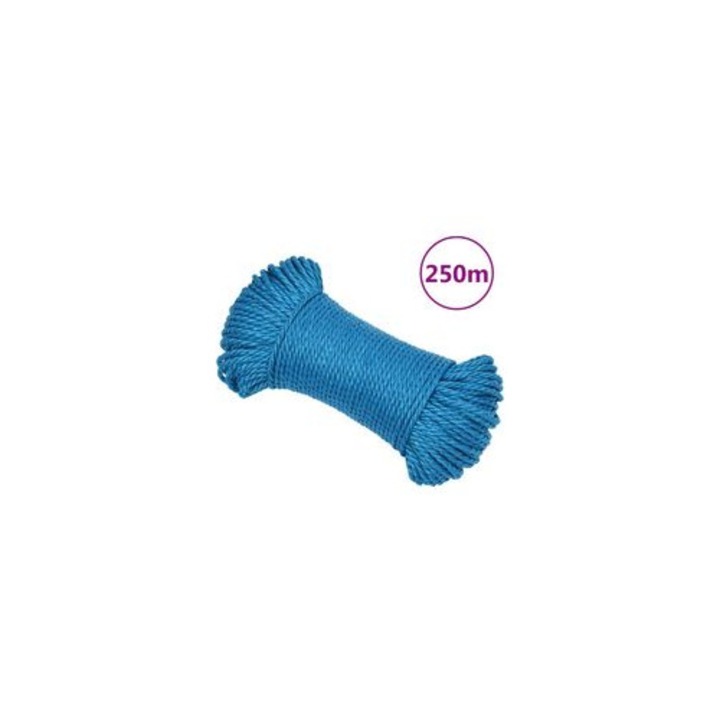 Munka zsinór, 8 mm, kék, 25 m, polipropilén