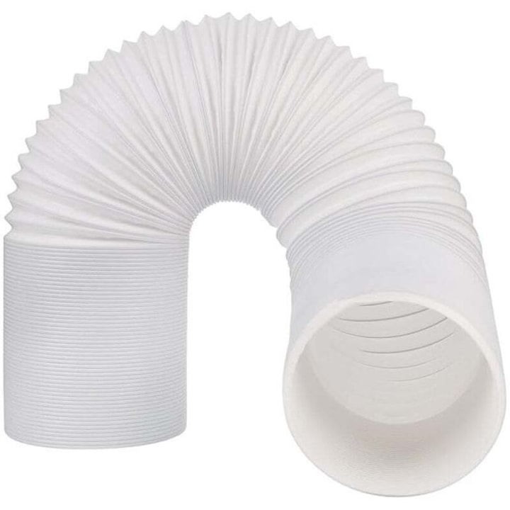 Furtun evacuare aer conditionat portabil 150mm 2m alb flexibil