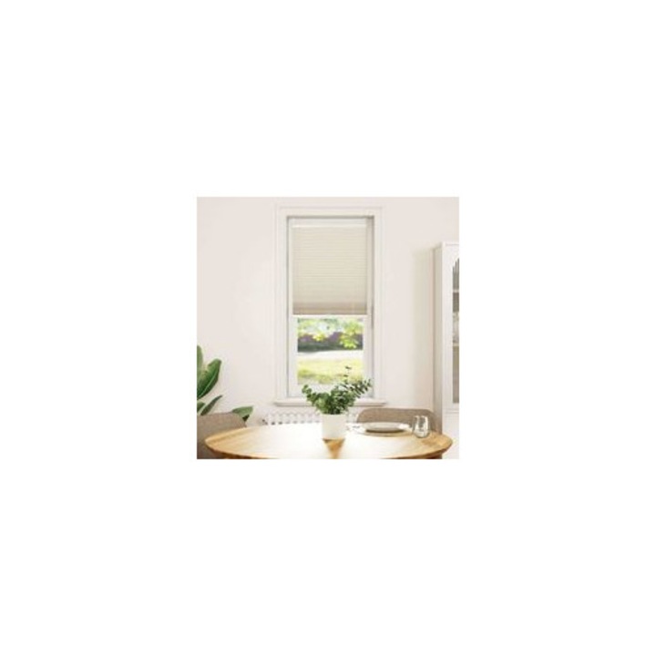 Pliszé roló krém 40x150cm, krepp anyag, alumínium