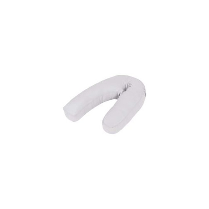 Perna gravide J-forma gri 54x36-43cm cu husa detasabila si lavabila