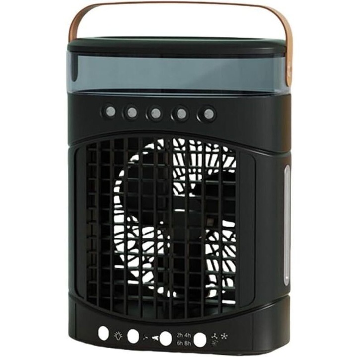 Mini aer conditionat portabil 4-in-1, negru, 170x82x22mm