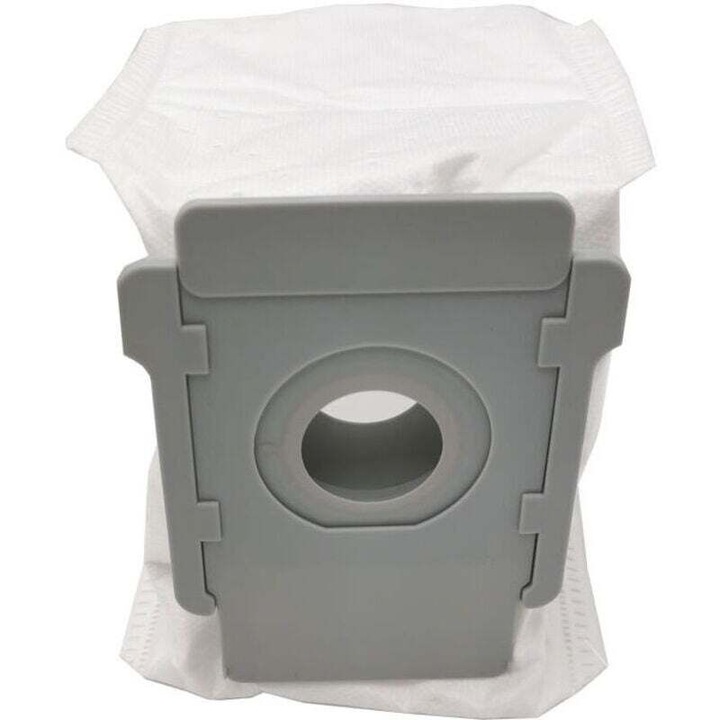 Set 10 saci praf aspirator compatibil iRobot Roomba i7 i3 S9 i4, filtru dublu, alb
