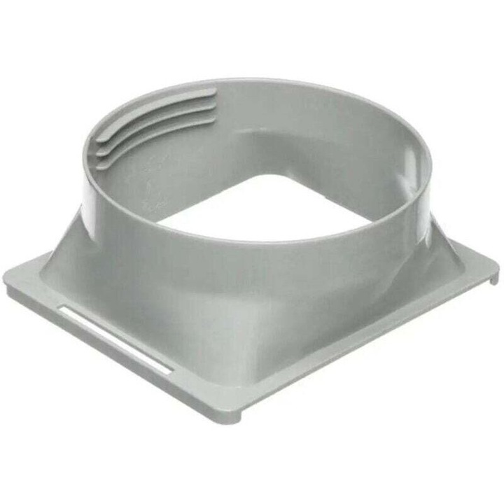Conector furtun evacuare aer conditionat 15cm alb rotund flexibil