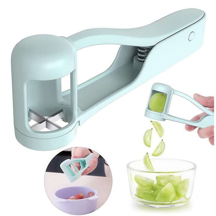 Feliator struguri set 2 buc inox alb 15x7cm