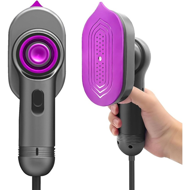 Fier de calcat portabil mini, abur, gri, 30W, 60ml, 20s preincalzire