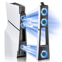 Ventilator racire PS5 Slim, 3 ventilatoare, LED, USB 3.0